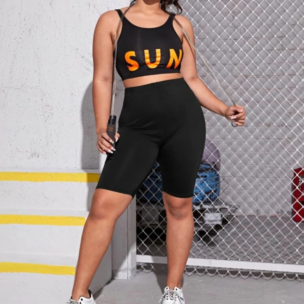 Black bicycle shorts